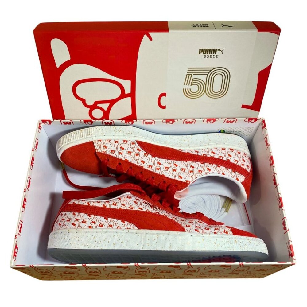Puma Suede Classic x Hello Kitty 50th Anniversary Sneakers — Women's 9